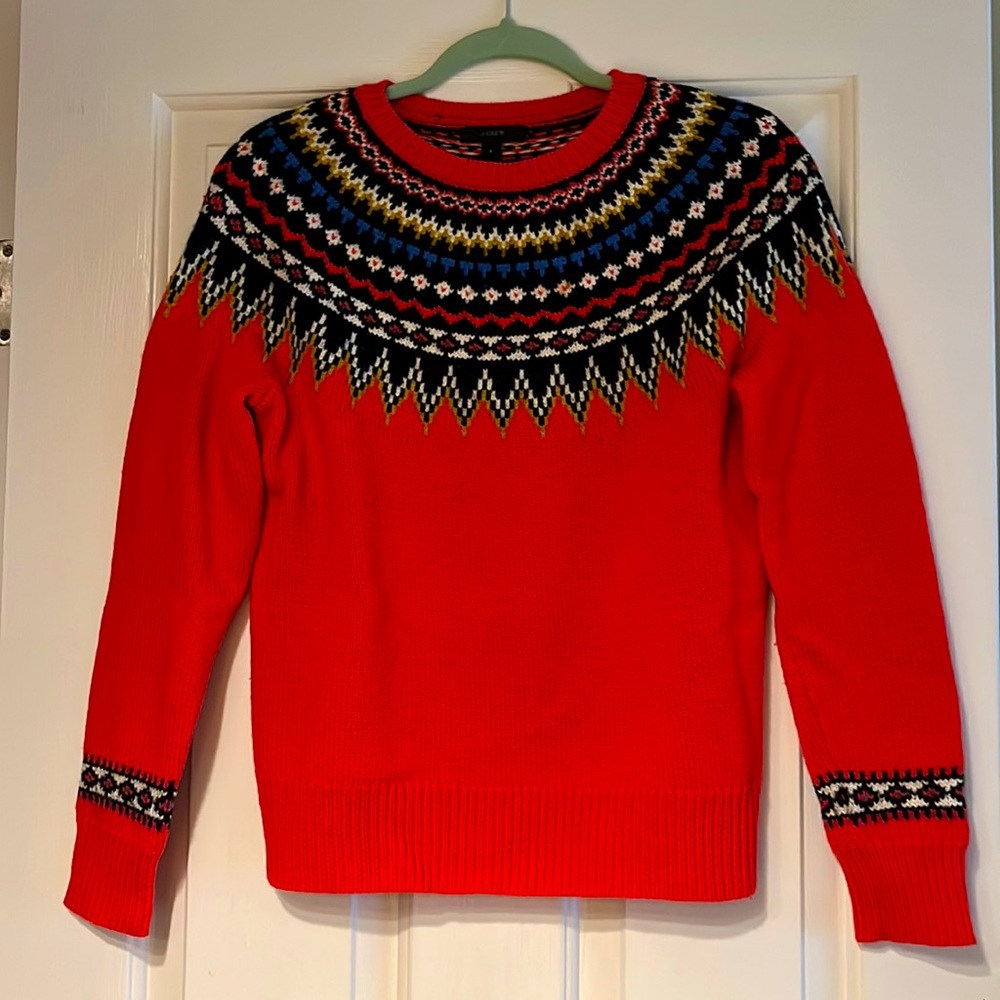 J Crew size S Fair Isle sweater